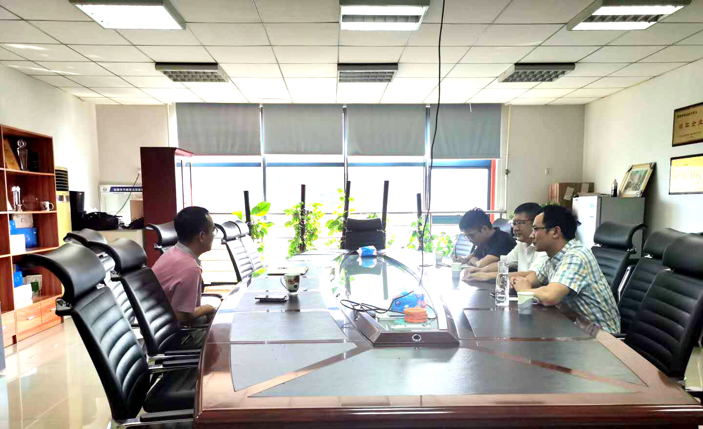 浙江省新昌縣招商團(tuán)隊(duì)來(lái)訪天美生物招商引資